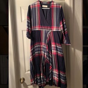 Isabella Sinclair by Anthropologie plaid dress Medium petite